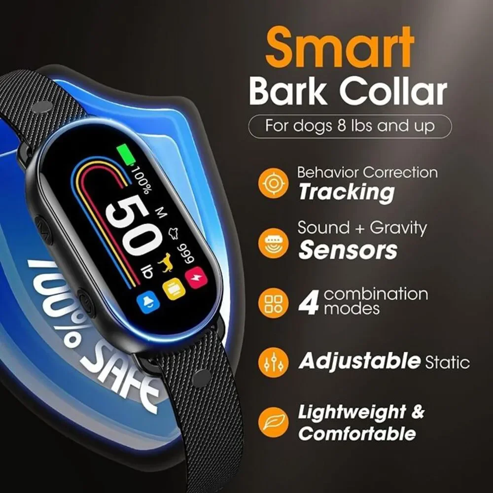 Dog Bark Collar for Small Medium Large Dogs 10-100lbs